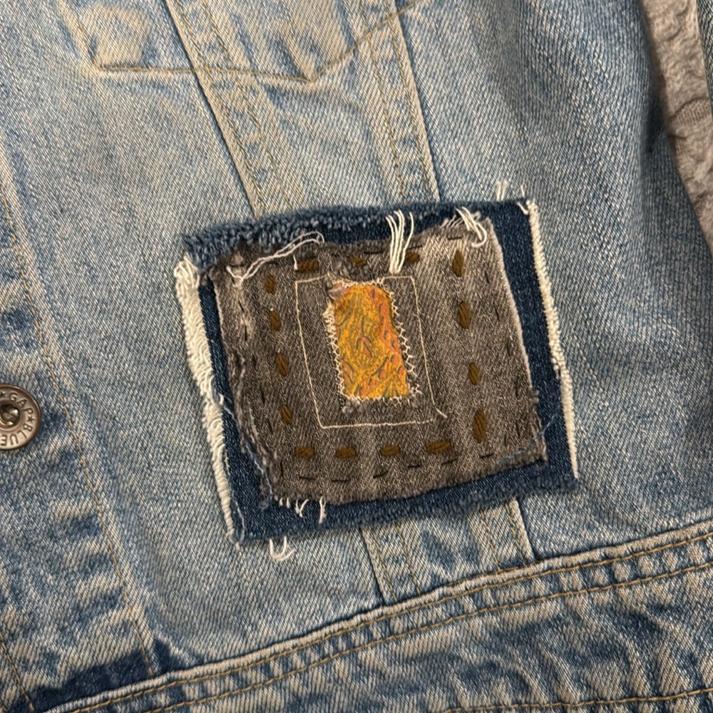 Hand crafted Jean jacket - Picture 4 of 5